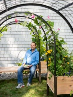 Cedar Bench Kit, Eco-Stained, 48" 15 Cedar Bench Kit, Eco-Stained, 48" -Garden Supply Store 3 4 crop 8612976 0965