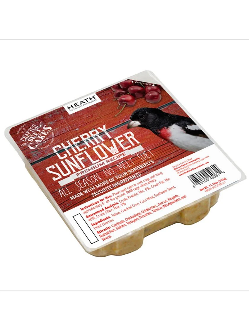 Cherry Sunflower Suet, 11.75 OZ, 12 Pack 3 Cherry Sunflower Suet, 11.75 OZ, 12 Pack