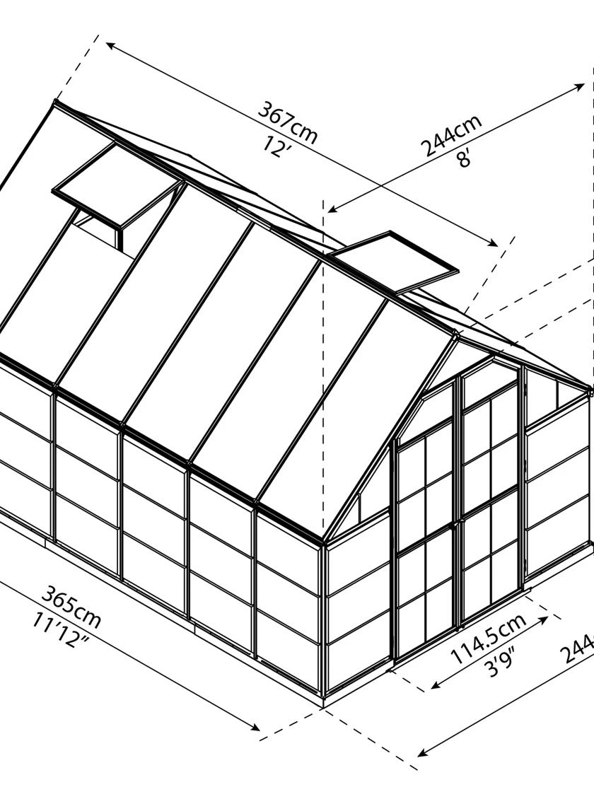 Canopia® By Palram Balance Greenhouse, 8' X 12' 7 Canopia® By Palram Balance Greenhouse, 8' X 12' - Image 5