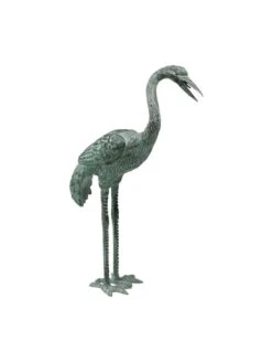 Bronze Crane Statues, Small 7 Bronze Crane Statues, Small -Garden Supply Store 8589916 001v