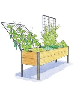 Space-Maker Pivoting Trellis, 8' -Garden Supply Store 8590367 SMTrellis 8ft tif