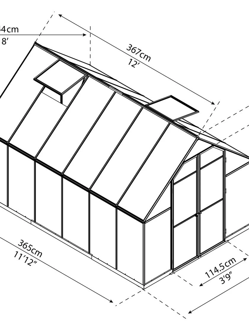 Canopia® By Palram Essence™ Greenhouse, 8' X 12' 15 Canopia® By Palram Essence™ Greenhouse, 8' X 12' - Image 13