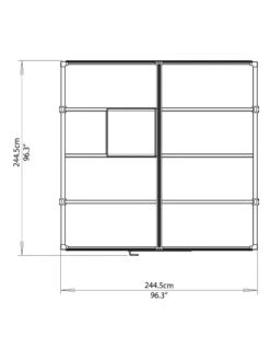 Canopia® By Palram Glory™ Greenhouse, 8' -Garden Supply Store 8591547 14v