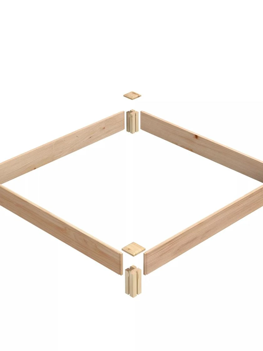 Cedar Raised Garden Bed, 4' X 4' X 6" 4 Cedar Raised Garden Bed, 4' X 4' X 6" - Image 2