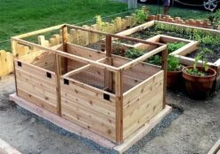 OLT Raised Cedar Garden Bed, 3' X 6' -Garden Supply Store 8594002 05V tif