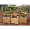 Garden In A Box With Deer Fence, 8' X 12' 2 Garden In A Box With Deer Fence, 8' X 12' -Garden Supply Store 8594021 01V raised cedar garden bed with deer fence 8 x 12 3 4