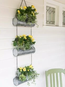 Galvanized Hanging Triple Planter 11 Galvanized Hanging Triple Planter -Garden Supply Store 8595213 1108 tif
