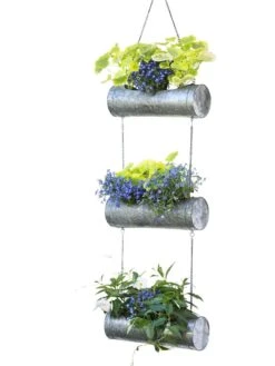 Galvanized Hanging Triple Planter 15 Galvanized Hanging Triple Planter -Garden Supply Store 8595213 6967 tif