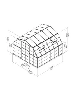 Canopia® By Palram Americana™ Greenhouse, 12' X 12' -Garden Supply Store 8595693 15v