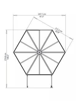 Canopia® By Palram Oasis Hexagon Greenhouse 13 Canopia® By Palram Oasis Hexagon Greenhouse -Garden Supply Store 8596238 005V tif