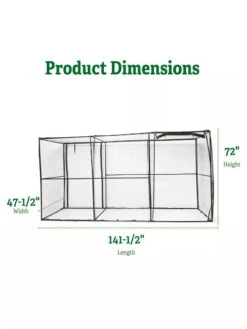 Crop Cage, 4' X 12' -Garden Supply Store 8596540 2