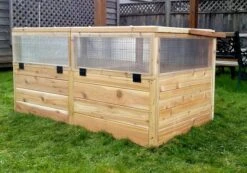 Garden In A Box Cedar Raised Bed With Greenhouse, 3' X 6' 12 Garden In A Box Cedar Raised Bed With Greenhouse, 3' X 6' -Garden Supply Store 8597082 05V tif