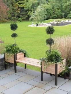 Elevated Cedar Planter Bench Kit, Natural, 90" 11 Elevated Cedar Planter Bench Kit, Natural, 90" -Garden Supply Store 8597992 9601 tif