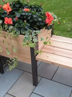Elevated Cedar Planter Bench Kit, Natural, 90" 10 Elevated Cedar Planter Bench Kit, Natural, 90" -Garden Supply Store 8597992 9645 tif