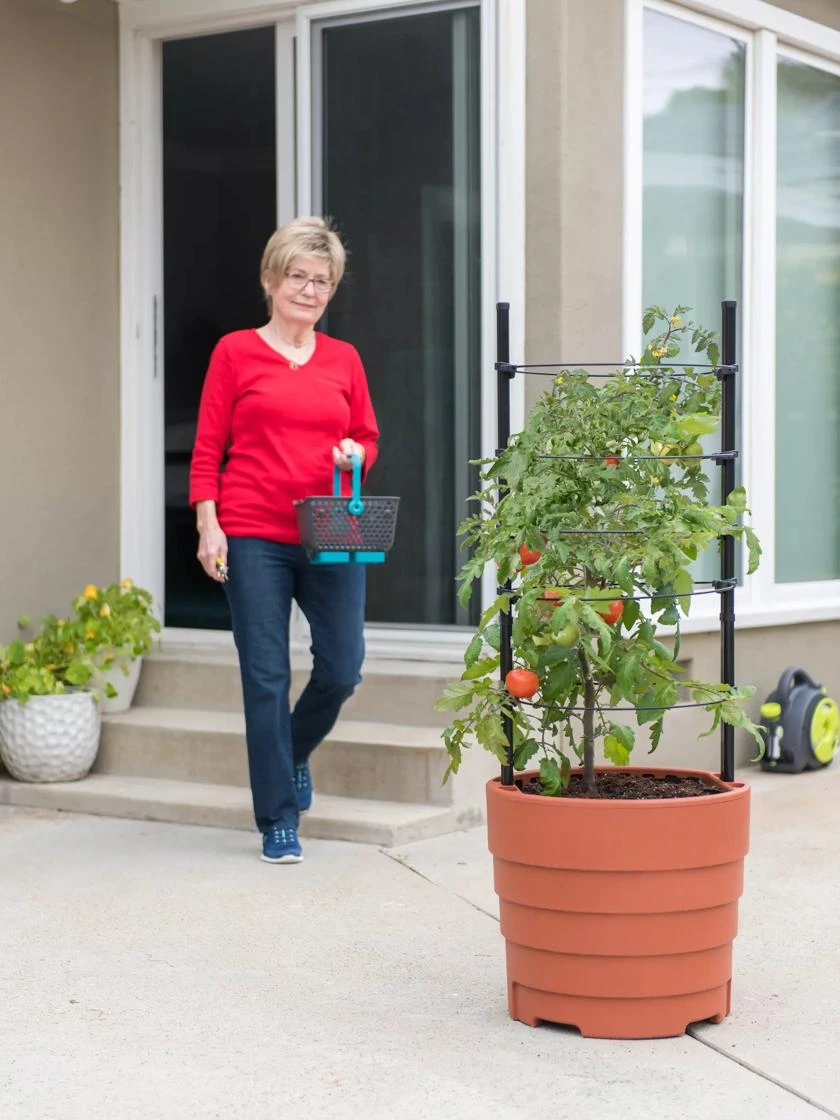 Gardener’s Victory Self-Watering Planter With Support System 5 Gardener’s Victory Self-Watering Planter With Support System - Image 3