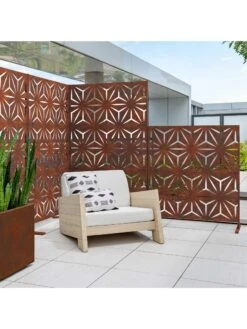 Veradek 2-Panel Privacy Screen Set, Star -Garden Supply Store 8599214 05v