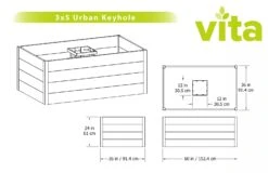 Urban Keyhole Garden 3' X 5' 7 Urban Keyhole Garden 3' X 5' -Garden Supply Store 8599297 05V tif