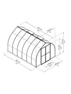 Canopia® By Palram Bella™ Greenhouse, 8' -Garden Supply Store 8599338 04v