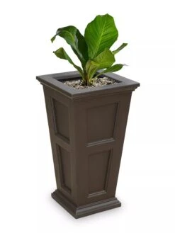 Fairfield Self-Watering Tall Patio Planters, 34” -Garden Supply Store 8600109 06V tif