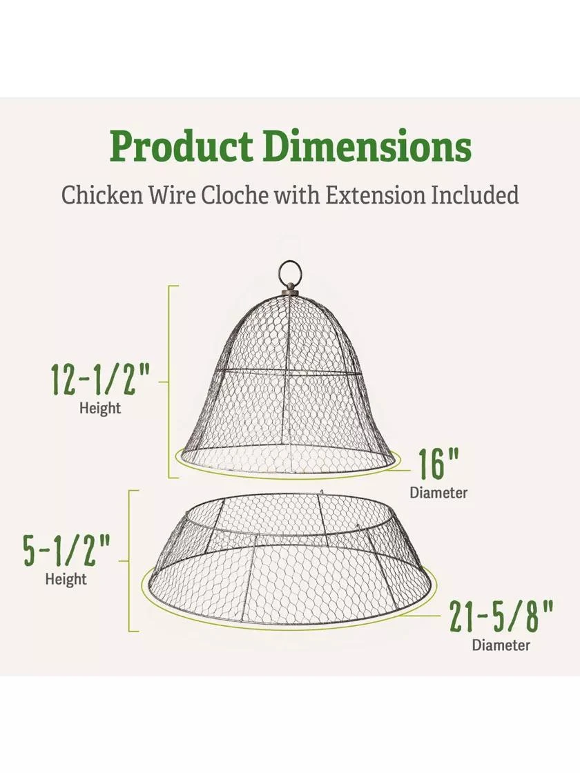 Chicken Wire Cloche With Extension 5 Chicken Wire Cloche With Extension - Image 3