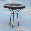Birds Choice ® Heated Birdbath With Three Legged Black Stand -Garden Supply Store 8608877 01v heated bird bath with three legged stand black