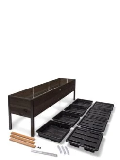 Self-Watering Eco-Stained Elevated Planter Box, 2' X 8' 33 Self-Watering Eco-Stained Elevated Planter Box, 2' X 8' -Garden Supply Store 8608967 4297 tif