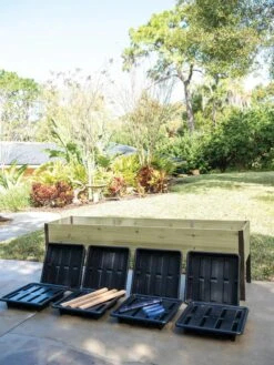 Self-Watering Eco-Stained Elevated Planter Box, 2' X 8' 25 Self-Watering Eco-Stained Elevated Planter Box, 2' X 8' -Garden Supply Store 8608968 8937 tif