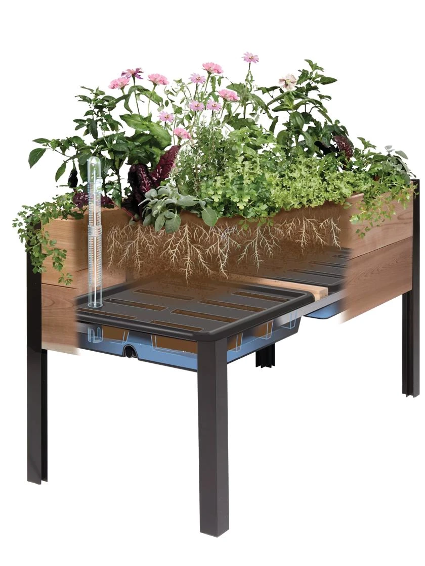 Self-Watering Elevated Planter Box, 2' X 4' 5 Self-Watering Elevated Planter Box, 2' X 4' - Image 3