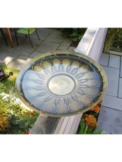 Achla Designs African Daisy Birdbath With Over-the-Rail Bracket -Garden Supply Store 8609295 03v