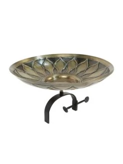 Achla Designs African Daisy Birdbath With Over-the-Rail Bracket -Garden Supply Store 8609295 04v