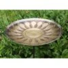 Achla Designs African Daisy Birdbath With Stake -Garden Supply Store 8609296 01v achla designs african daisy brass birdbath with stake