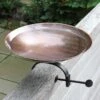 Achla Designs Burnt Copper Birdbath With Over-the-Rail Bracket -Garden Supply Store 8609301 01v achla designs burnt copper birdbath with over the rail bracket