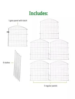 6 Panel Critter Fence With Gate 12 6 Panel Critter Fence With Gate -Garden Supply Store 8609844 includes GSC