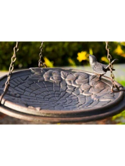 Floral Motif Hanging Birdbath -Garden Supply Store 8610562 01v