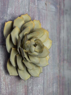Desert Steel Blue Rose Succulent Sculpture -Garden Supply Store 8610764 02v