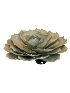 Desert Steel Blue Rose Succulent Sculpture -Garden Supply Store 8610765 01v desert steel blue rose succulent medium