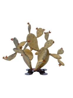 Desert Steel Prickly Pear Cactus Sculpture, Redondo -Garden Supply Store 8610768 04v
