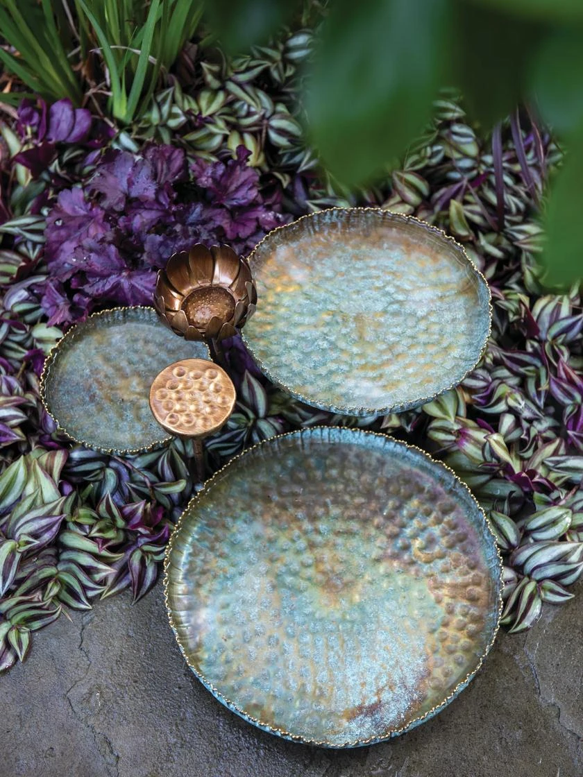 Water Lily Station Birdbath 4 Water Lily Station Birdbath - Image 2