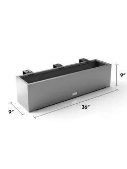 Veradek Metallic Series Railing Planters 30 Veradek Metallic Series Railing Planters -Garden Supply Store 8611610 19v