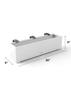 Veradek Metallic Series Railing Planters 31 Veradek Metallic Series Railing Planters -Garden Supply Store 8611610 28v