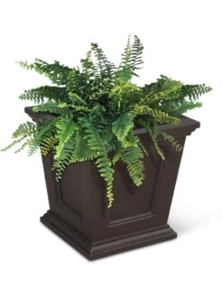 Fairfield Self-Watering Square Planter, 16” X 16” -Garden Supply Store 8611695 04V tif