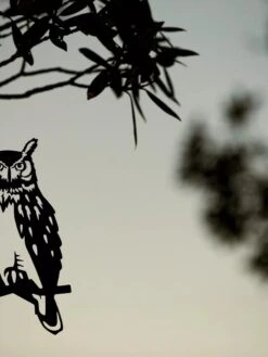 Metalbird Great Horned Owl -Garden Supply Store 8612018 02V tif