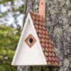 Swiss Chalet Bird House With Copper Roof -Garden Supply Store 8612196 01v swiss chalet bird house with copper roof