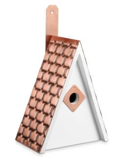 Swiss Chalet Bird House With Copper Roof 7 Swiss Chalet Bird House With Copper Roof -Garden Supply Store 8612196 03v