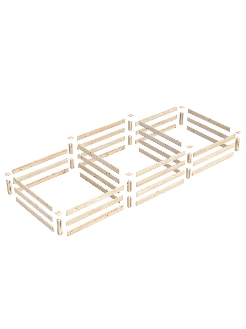 Tall 2-Tier Pine Raised Garden Bed, 4'x12' 5 Tall 2-Tier Pine Raised Garden Bed, 4'x12' - Image 3