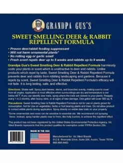 Grandpa Gus's Deer & Rabbit Repellent Spray -Garden Supply Store 8612427 05V 3 4