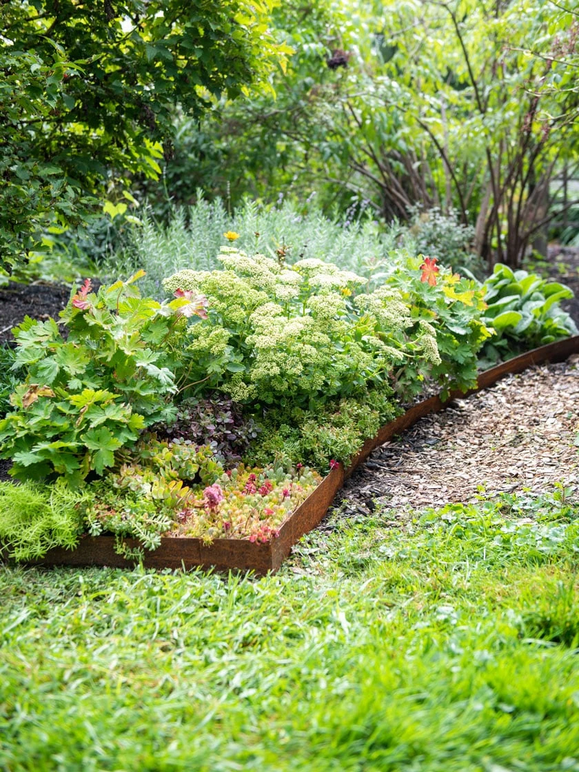 Corten Angle Landscape Edging 44", Set Of 2 3 Corten Angle Landscape Edging 44", Set Of 2