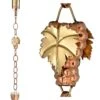 Wine Bottle, Grapes & Glasses Copper Rain Chain, 9.5' 2 Wine Bottle, Grapes & Glasses Copper Rain Chain, 9.5' -Garden Supply Store 8612744 03v wine bottle grapes and glasses copper rain chain