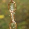 Single Link Pure Copper Rain Chain, 8.5' 1 Single Link Pure Copper Rain Chain, 8.5' -Garden Supply Store 8612745 01v single link pure copper rain chain