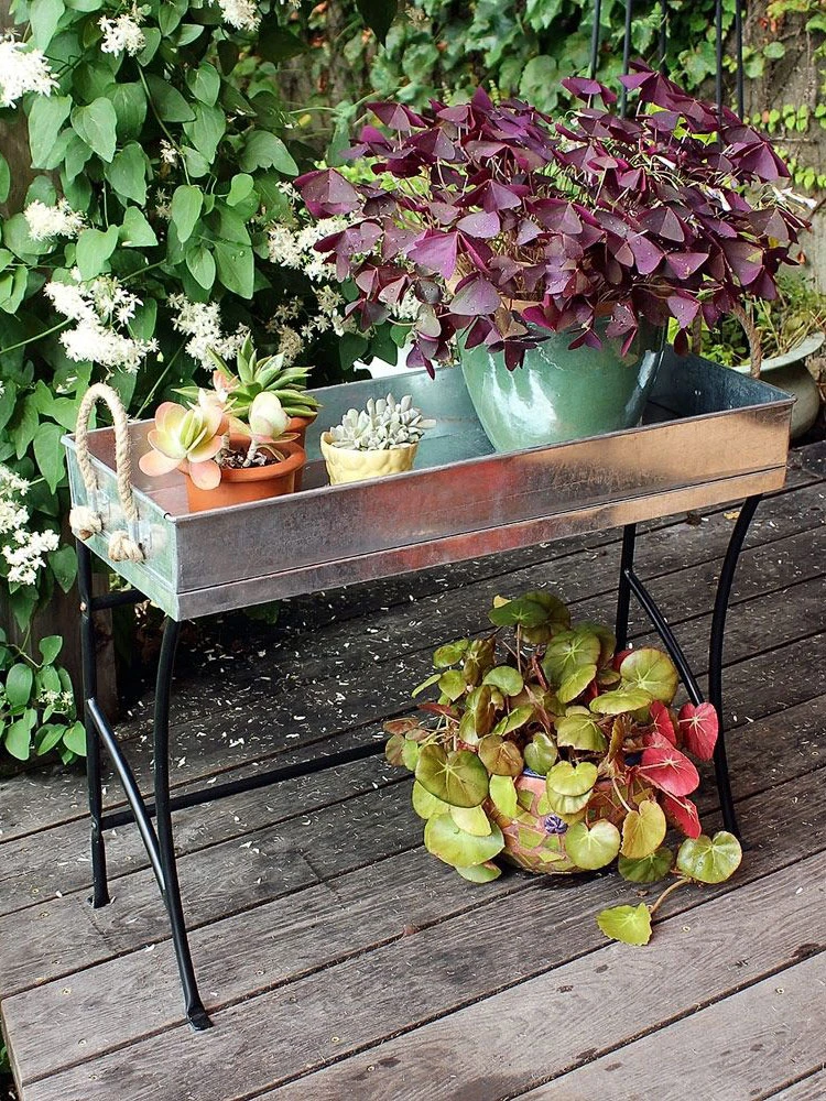 Achla Designs Trestle Plant Stand 3 Achla Designs Trestle Plant Stand